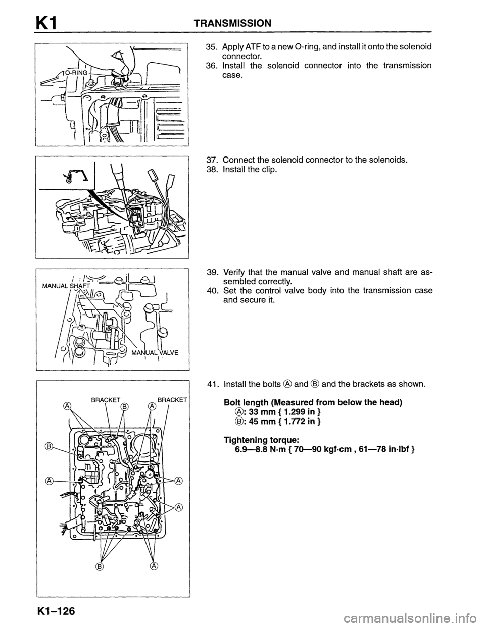 MAZDA MPV 1996  Workshop Manual 