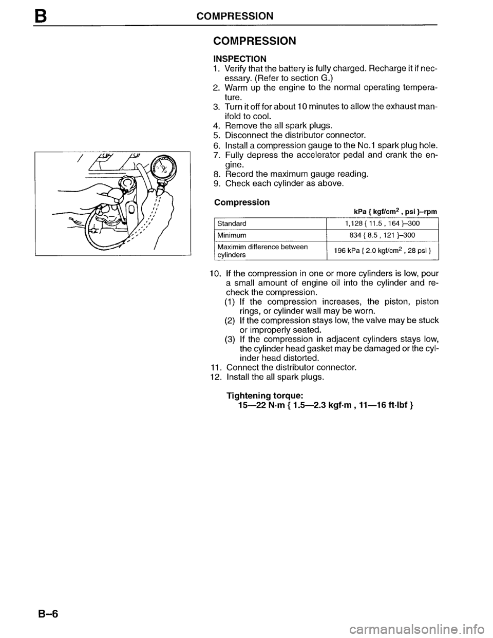 MAZDA MPV 1996  Workshop Manual 