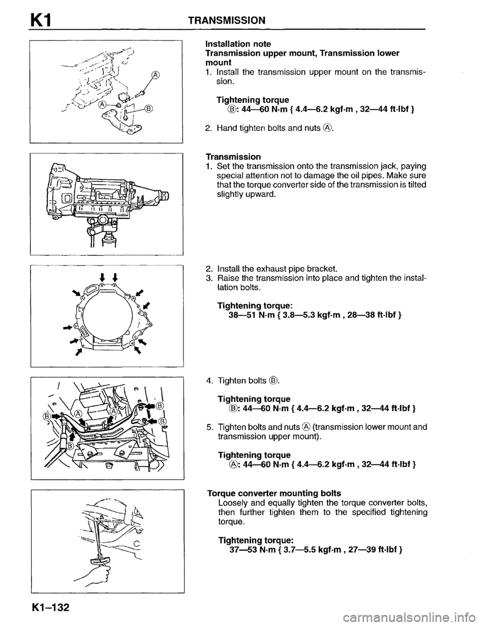MAZDA MPV 1996  Workshop Manual 