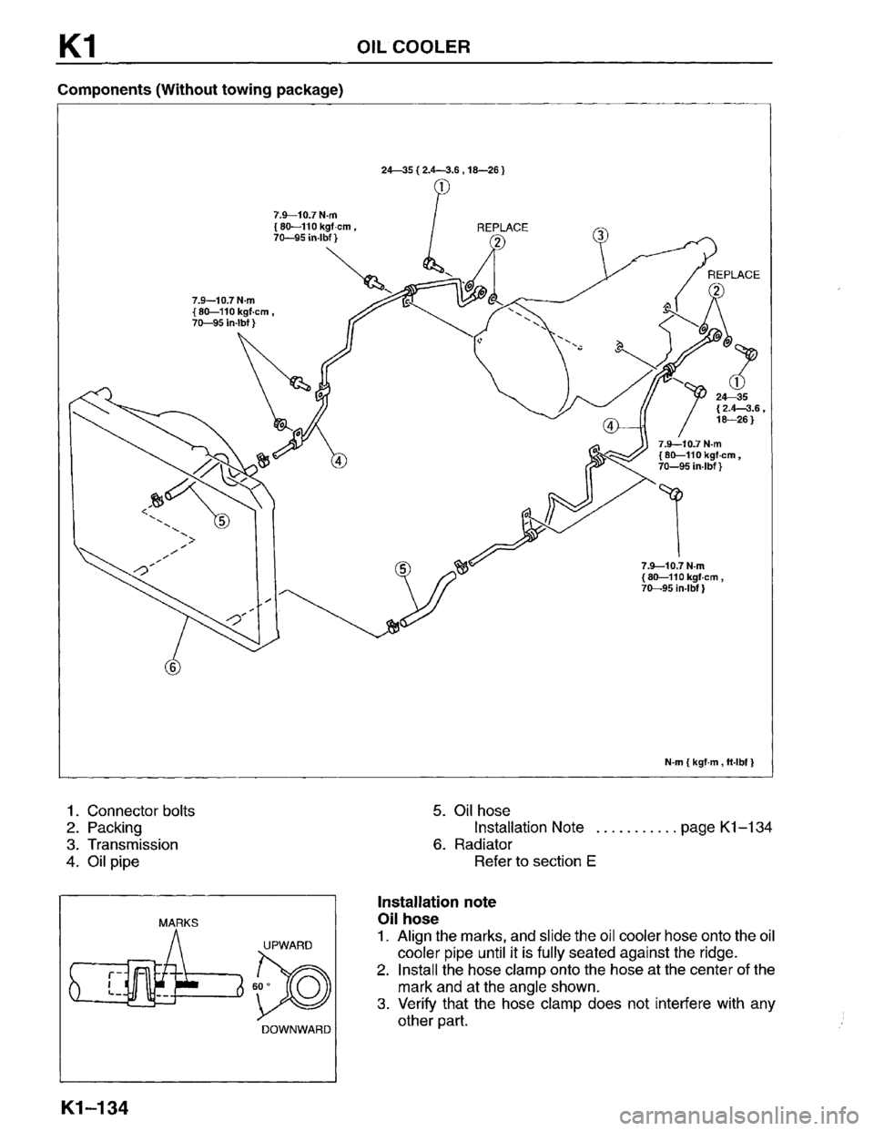 MAZDA MPV 1996  Workshop Manual 