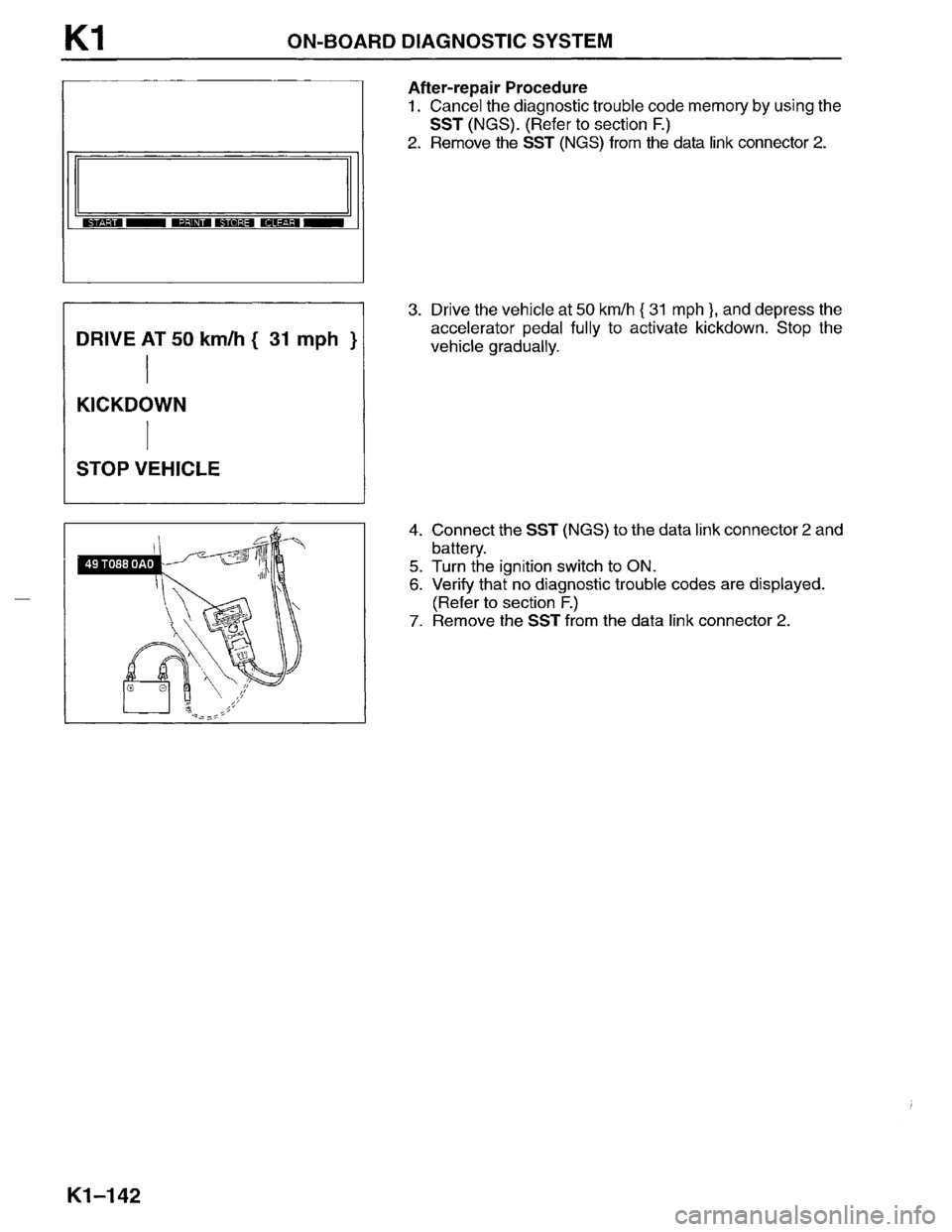 MAZDA MPV 1996  Workshop Manual 