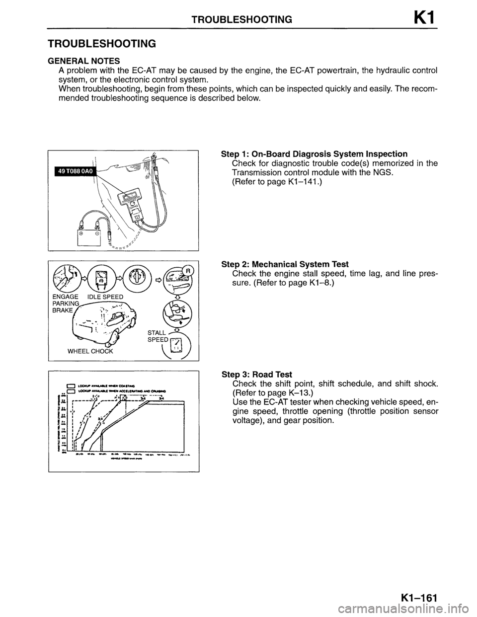 MAZDA MPV 1996  Workshop Manual 