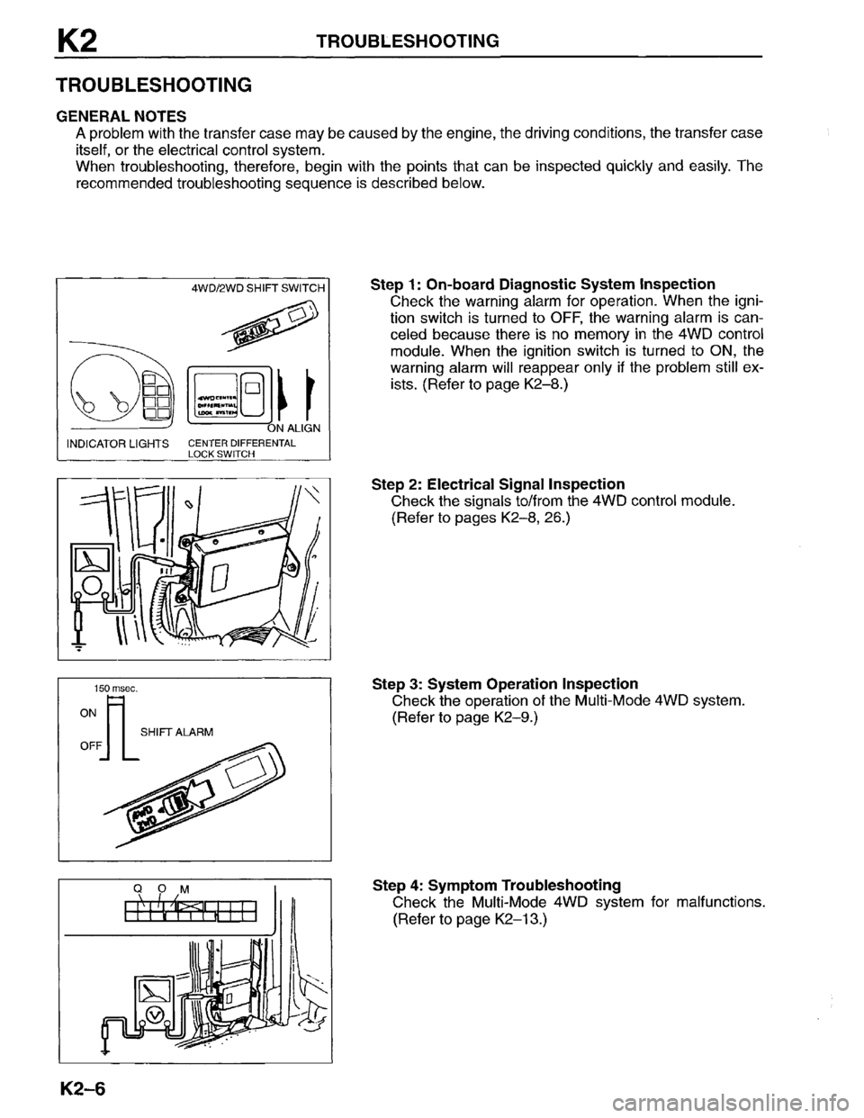 MAZDA MPV 1996  Workshop Manual 