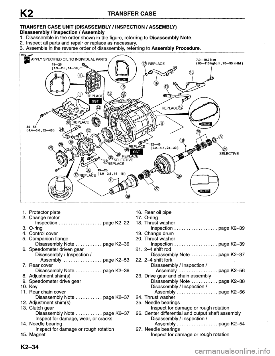 MAZDA MPV 1996  Workshop Manual 