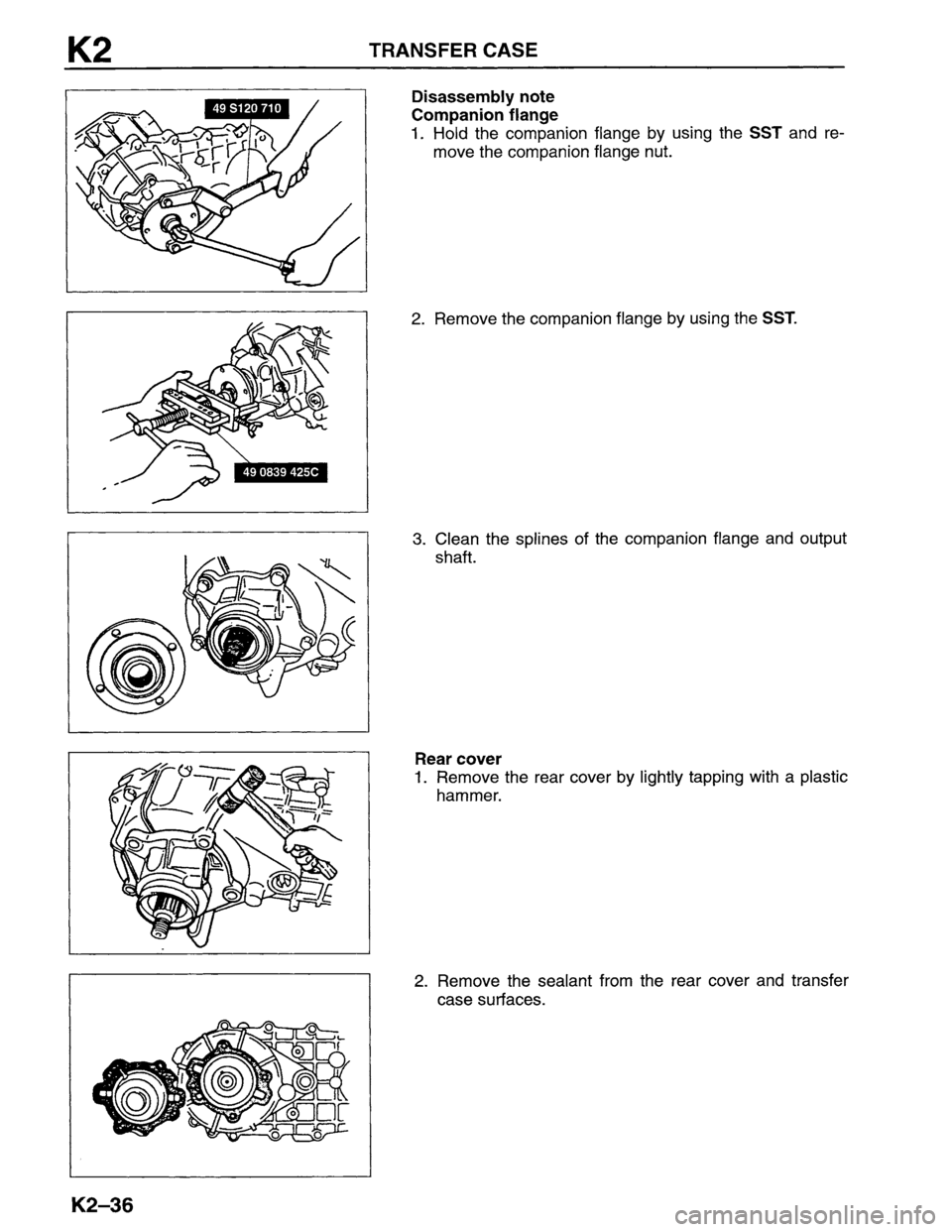 MAZDA MPV 1996  Workshop Manual 