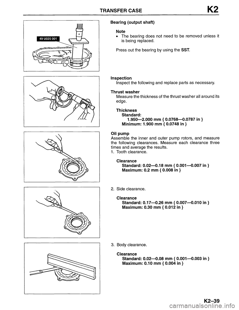 MAZDA MPV 1996  Workshop Manual 