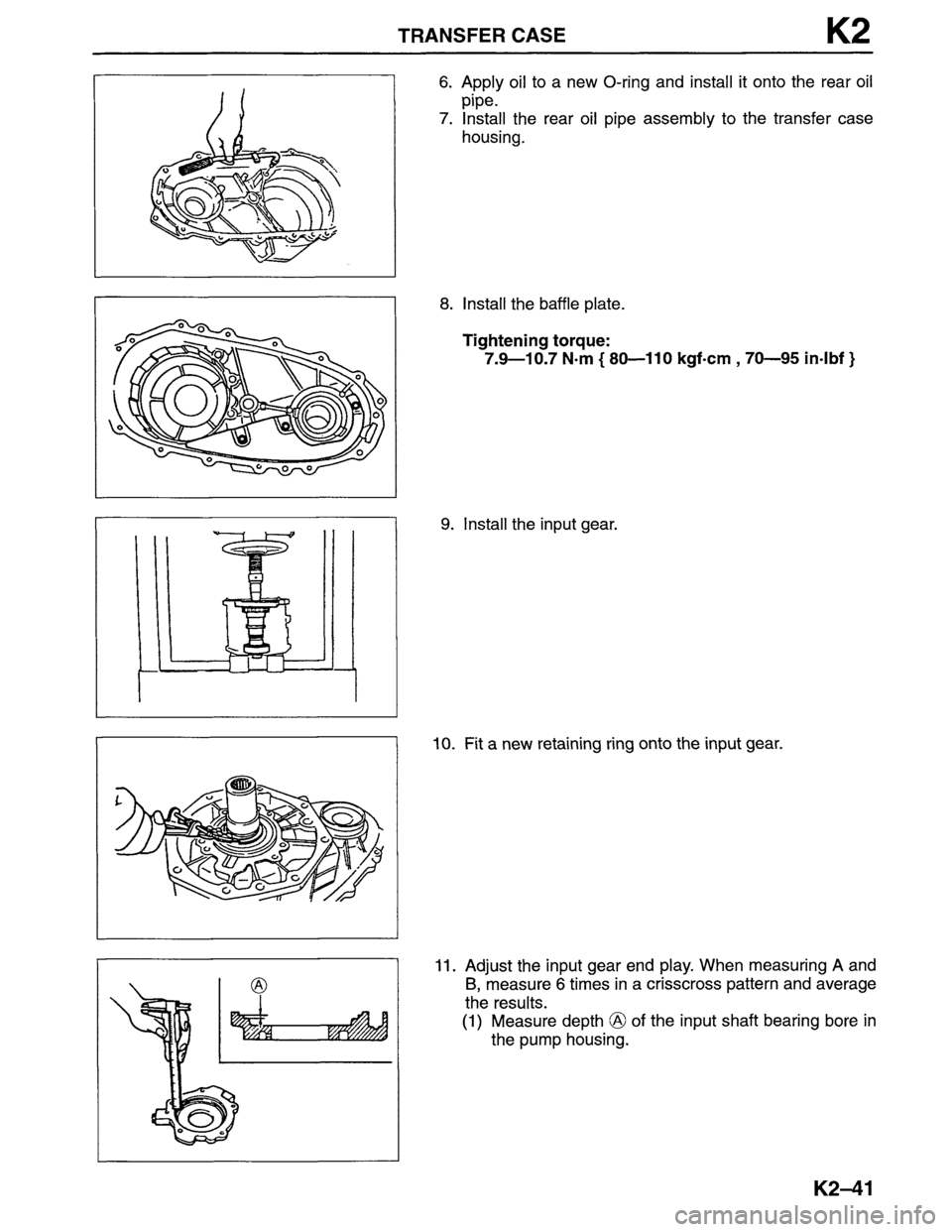 MAZDA MPV 1996  Workshop Manual 