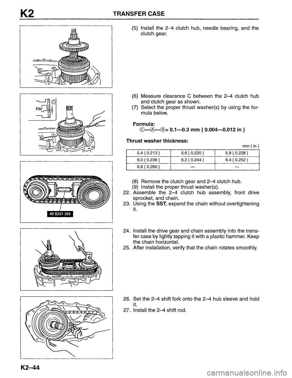 MAZDA MPV 1996  Workshop Manual 