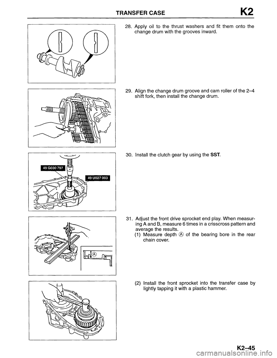 MAZDA MPV 1996  Workshop Manual 