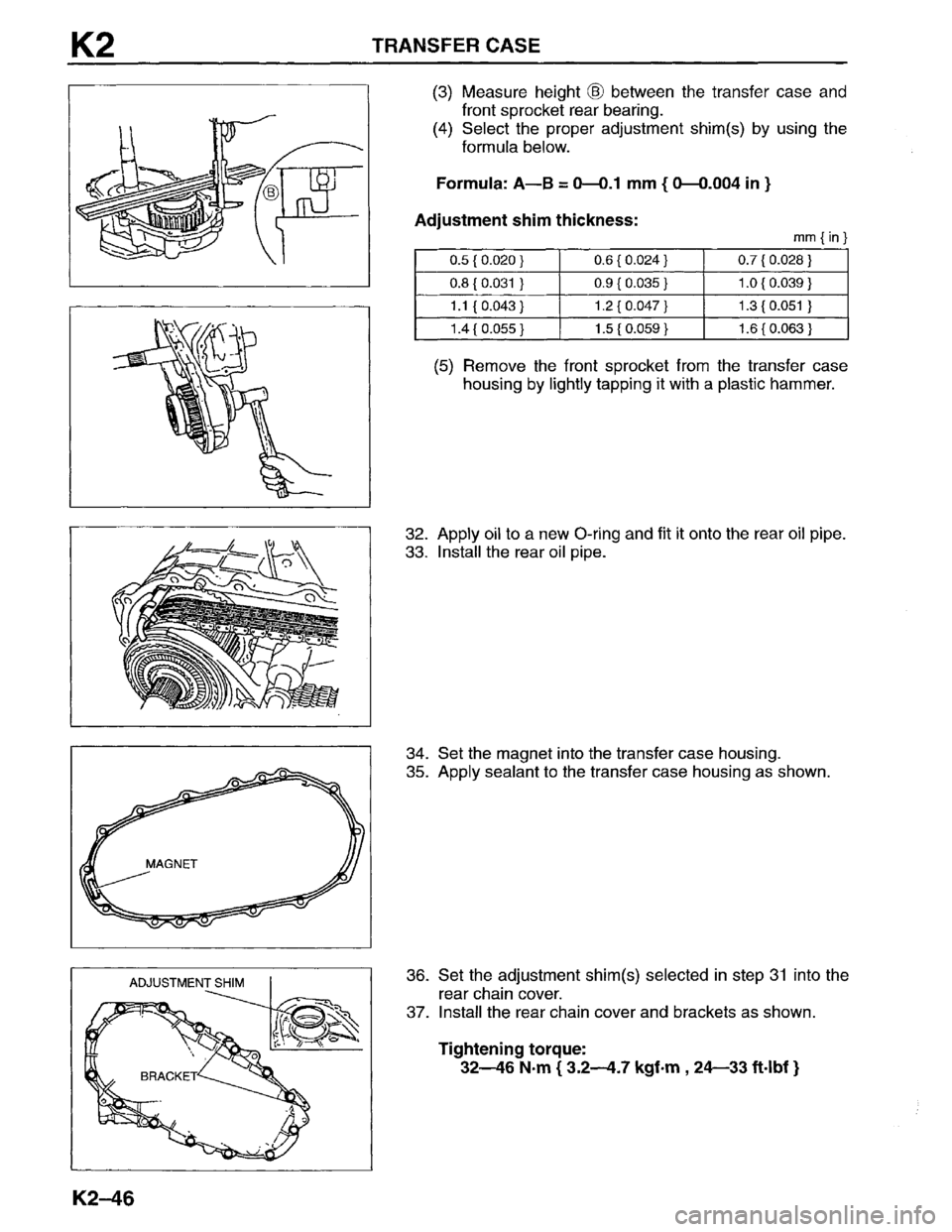 MAZDA MPV 1996  Workshop Manual 