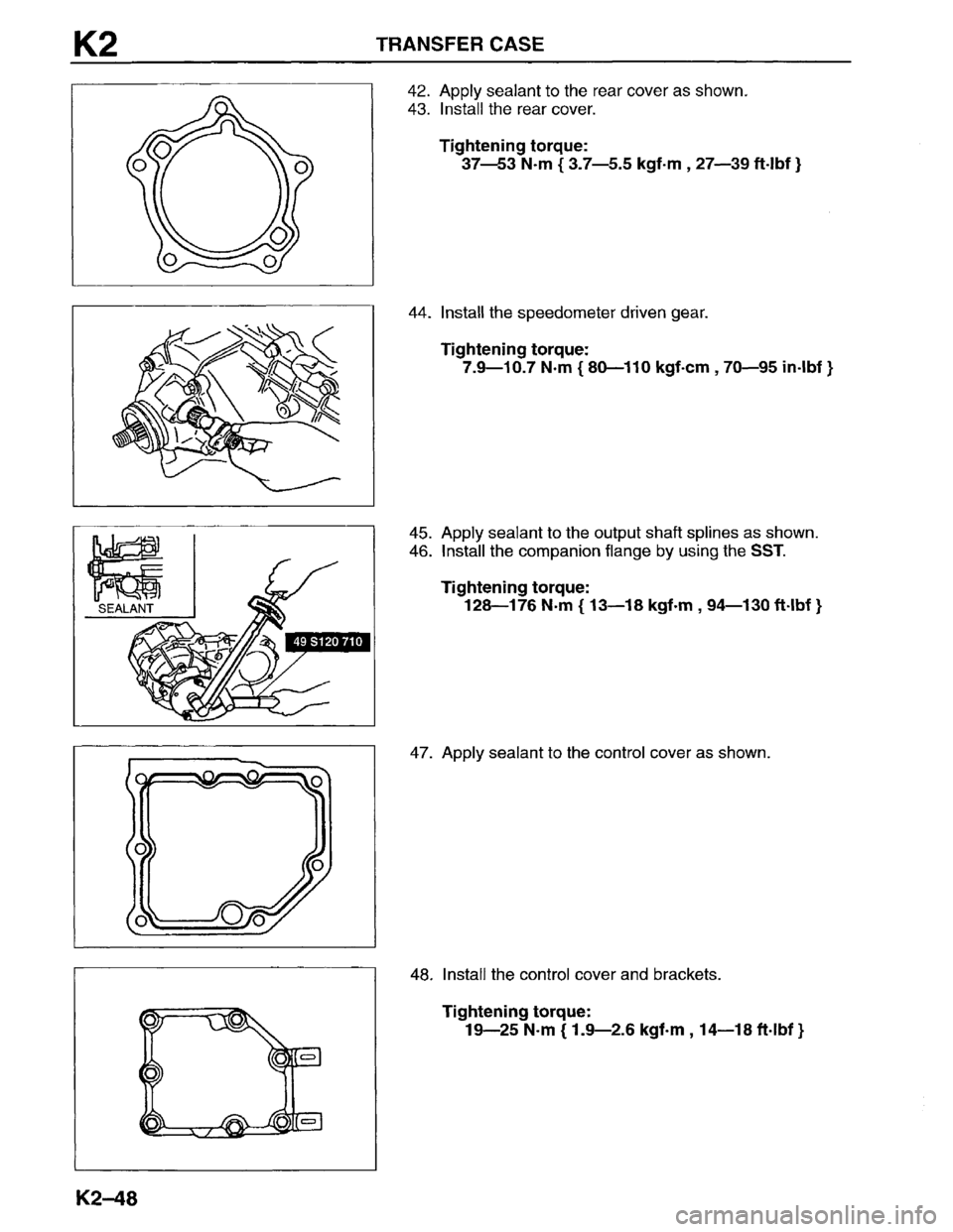 MAZDA MPV 1996  Workshop Manual 