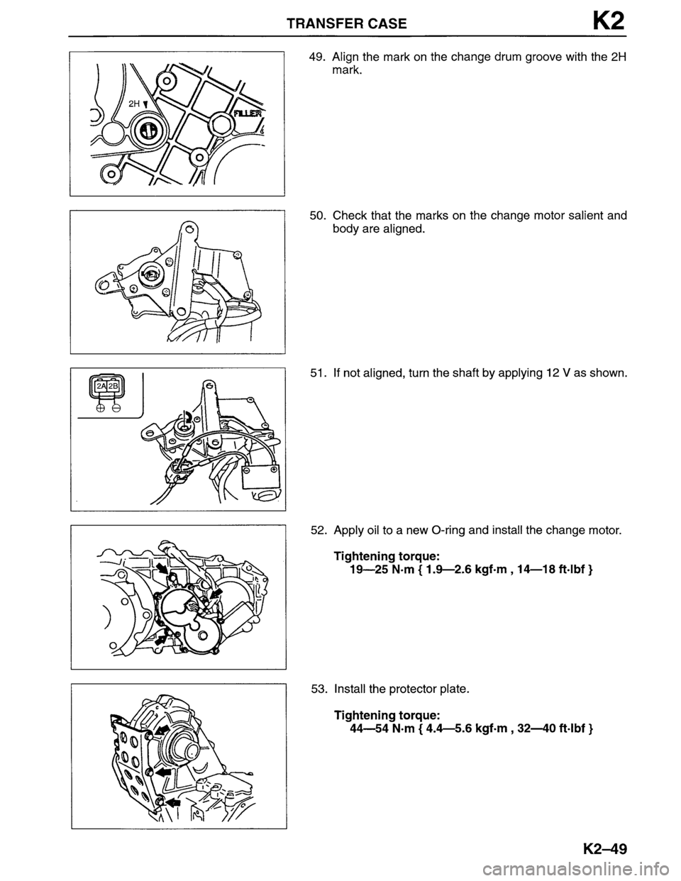 MAZDA MPV 1996  Workshop Manual 