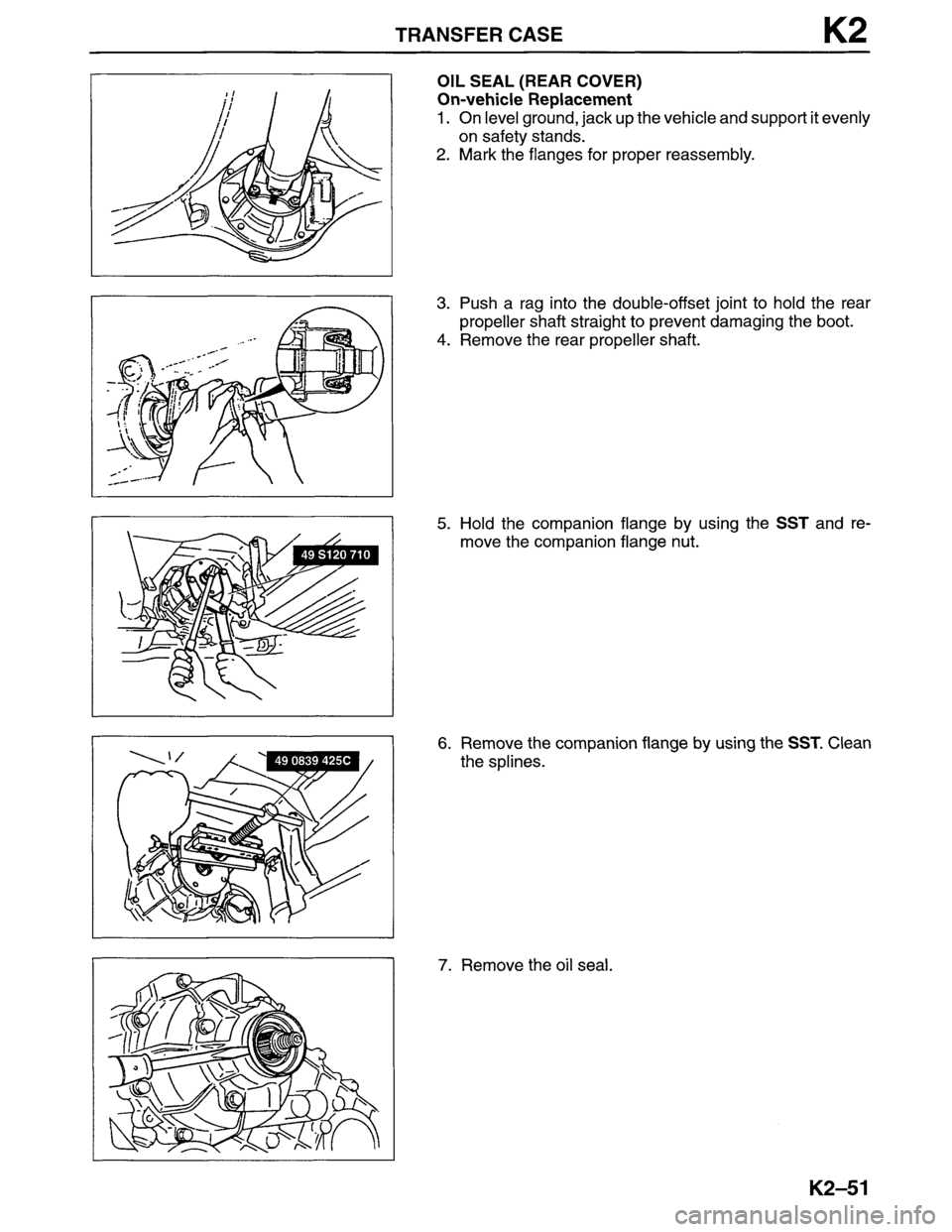 MAZDA MPV 1996  Workshop Manual 