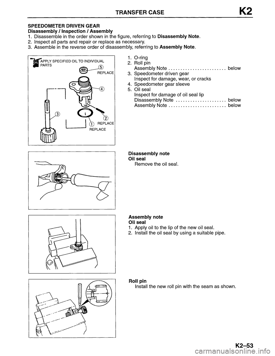 MAZDA MPV 1996  Workshop Manual 