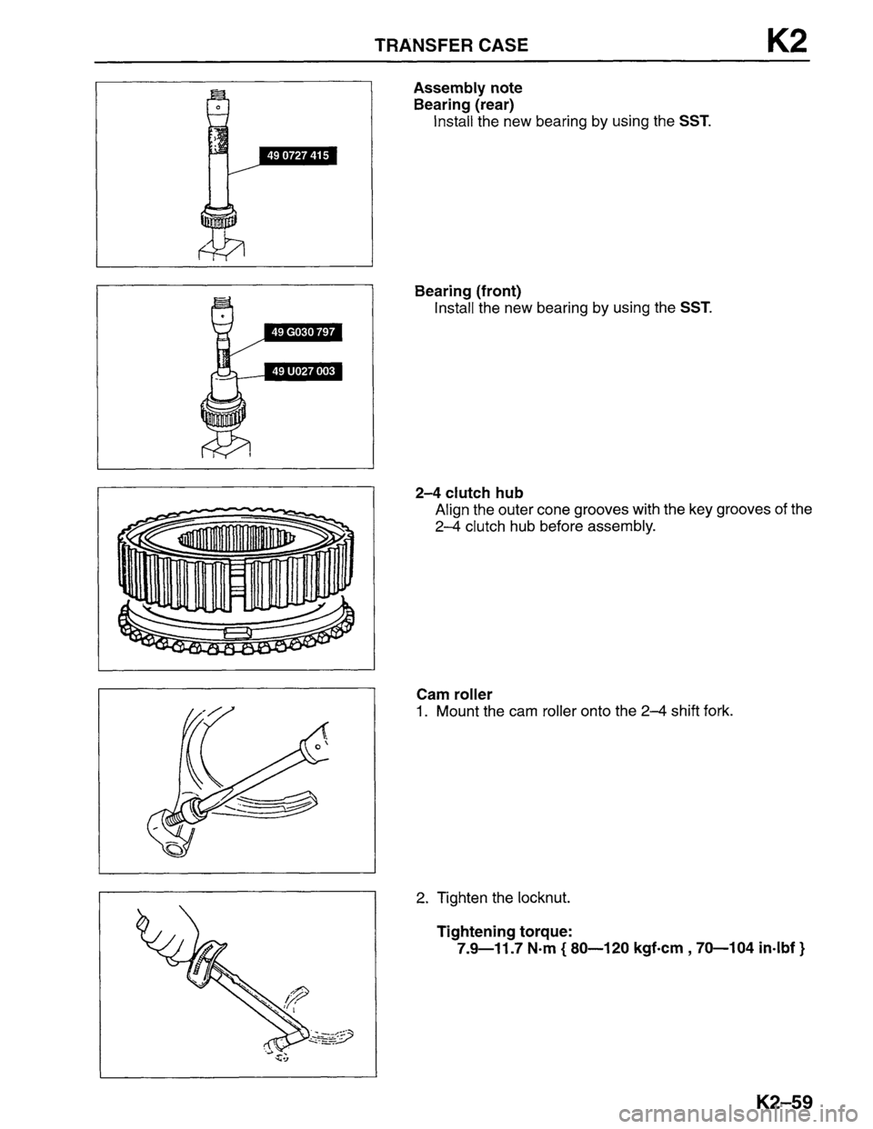 MAZDA MPV 1996  Workshop Manual 