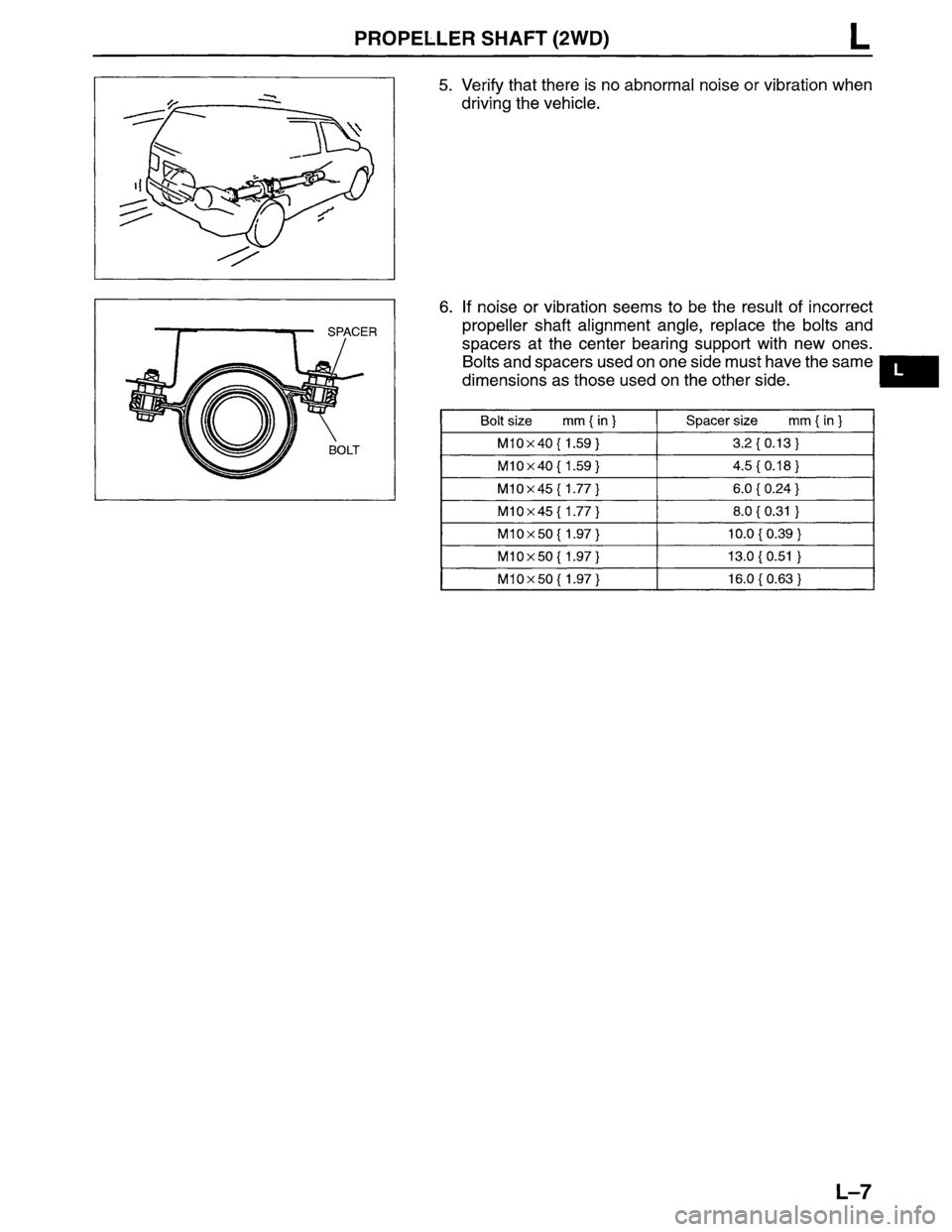 MAZDA MPV 1996  Workshop Manual 