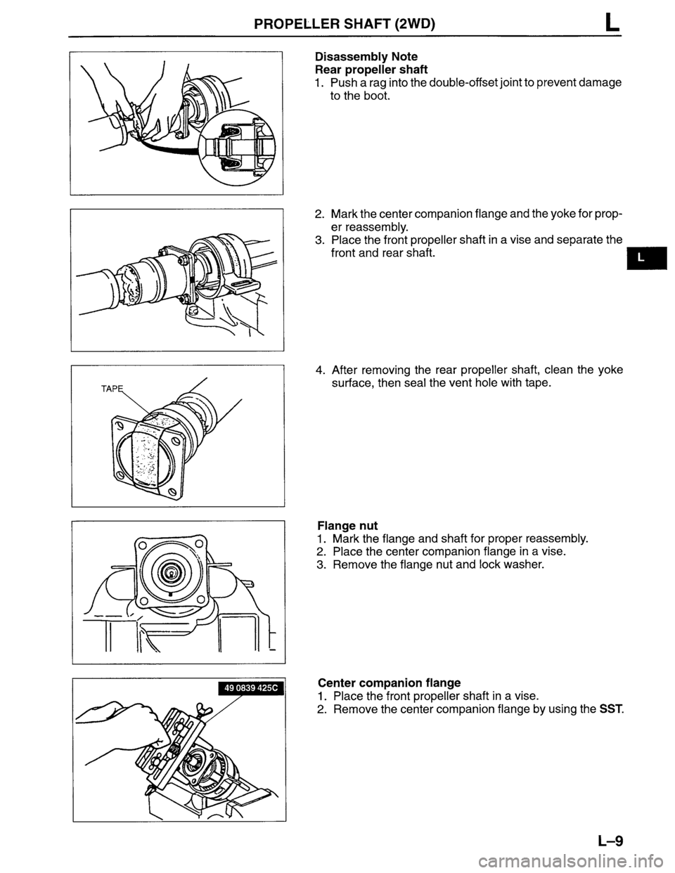 MAZDA MPV 1996  Workshop Manual 