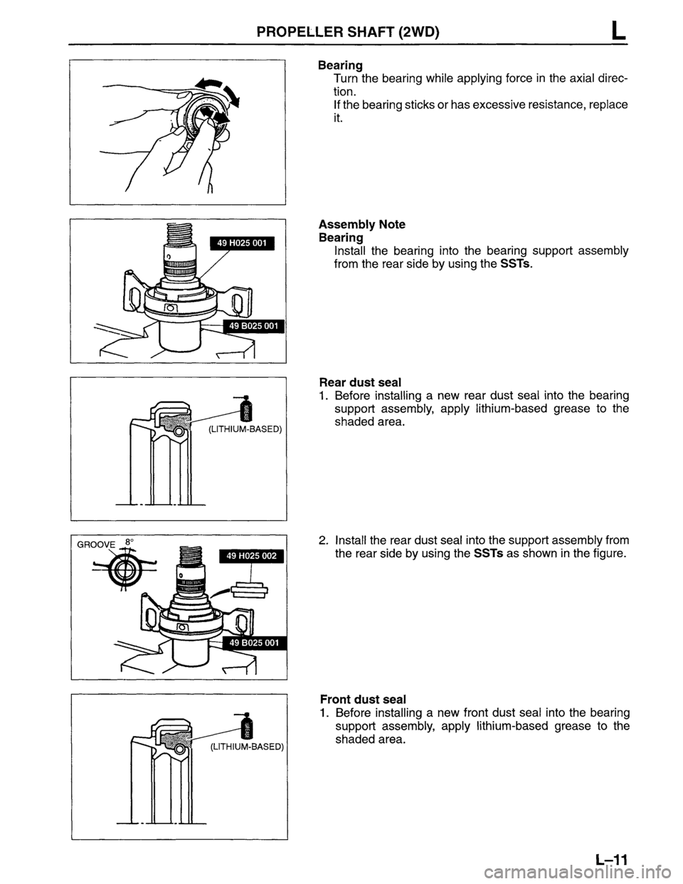 MAZDA MPV 1996  Workshop Manual 
