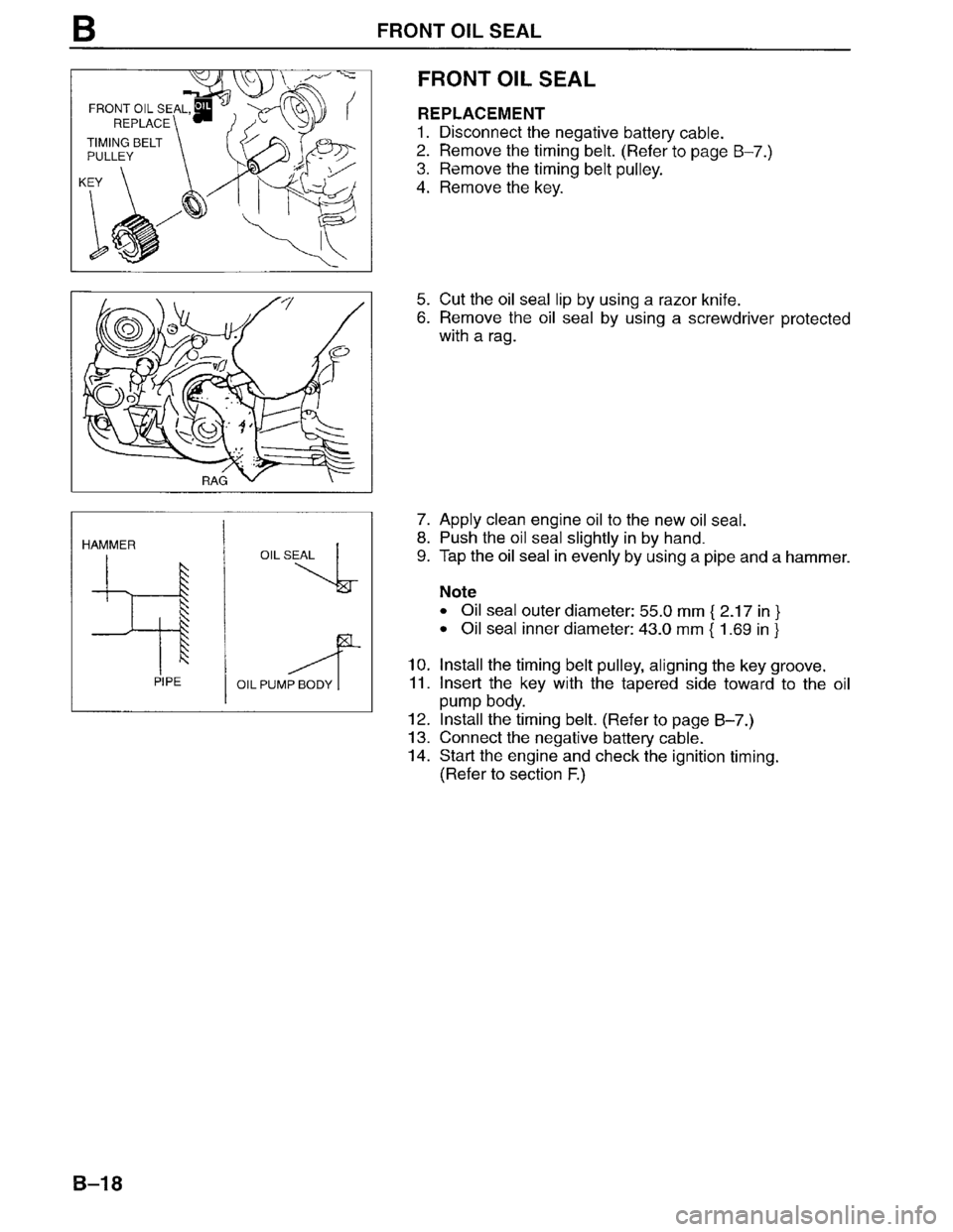 MAZDA MPV 1996  Workshop Manual 
