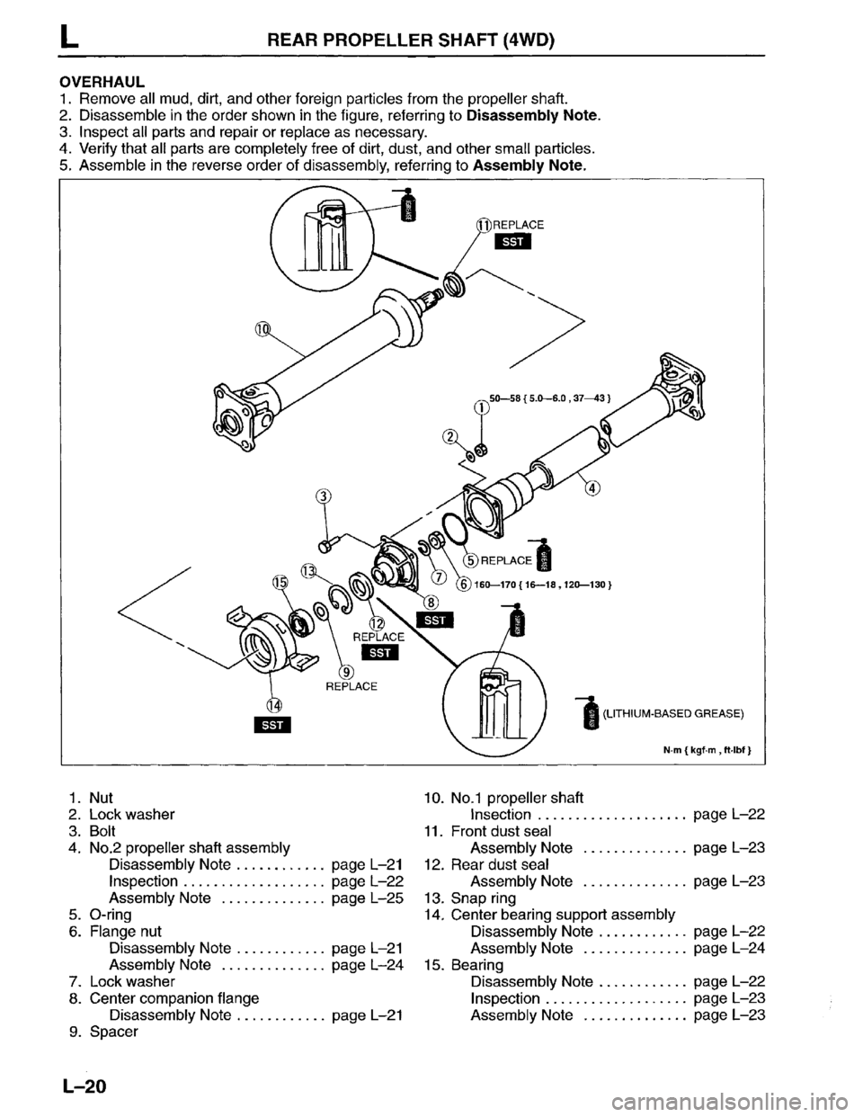 MAZDA MPV 1996  Workshop Manual 