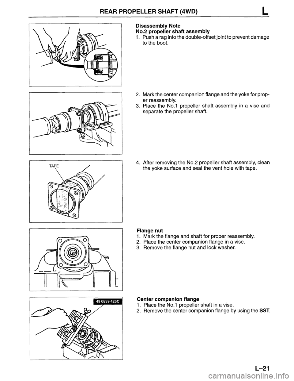 MAZDA MPV 1996  Workshop Manual 