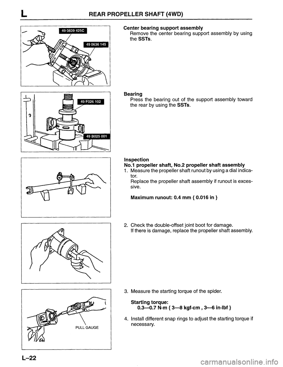 MAZDA MPV 1996  Workshop Manual 