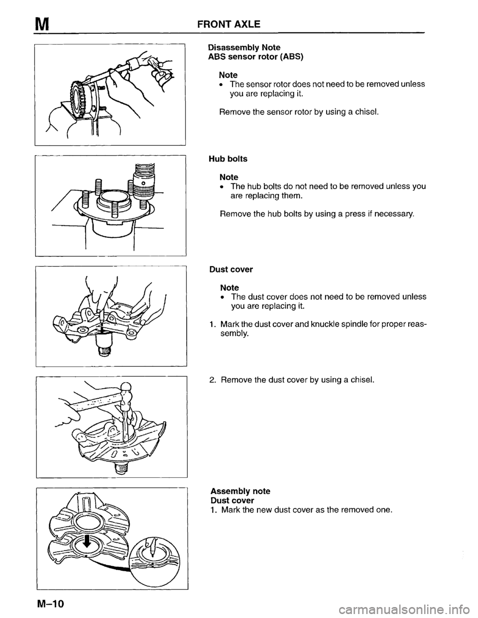 MAZDA MPV 1996  Workshop Manual 
