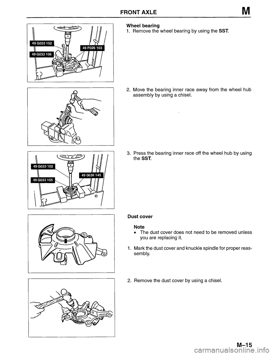 MAZDA MPV 1996  Workshop Manual 