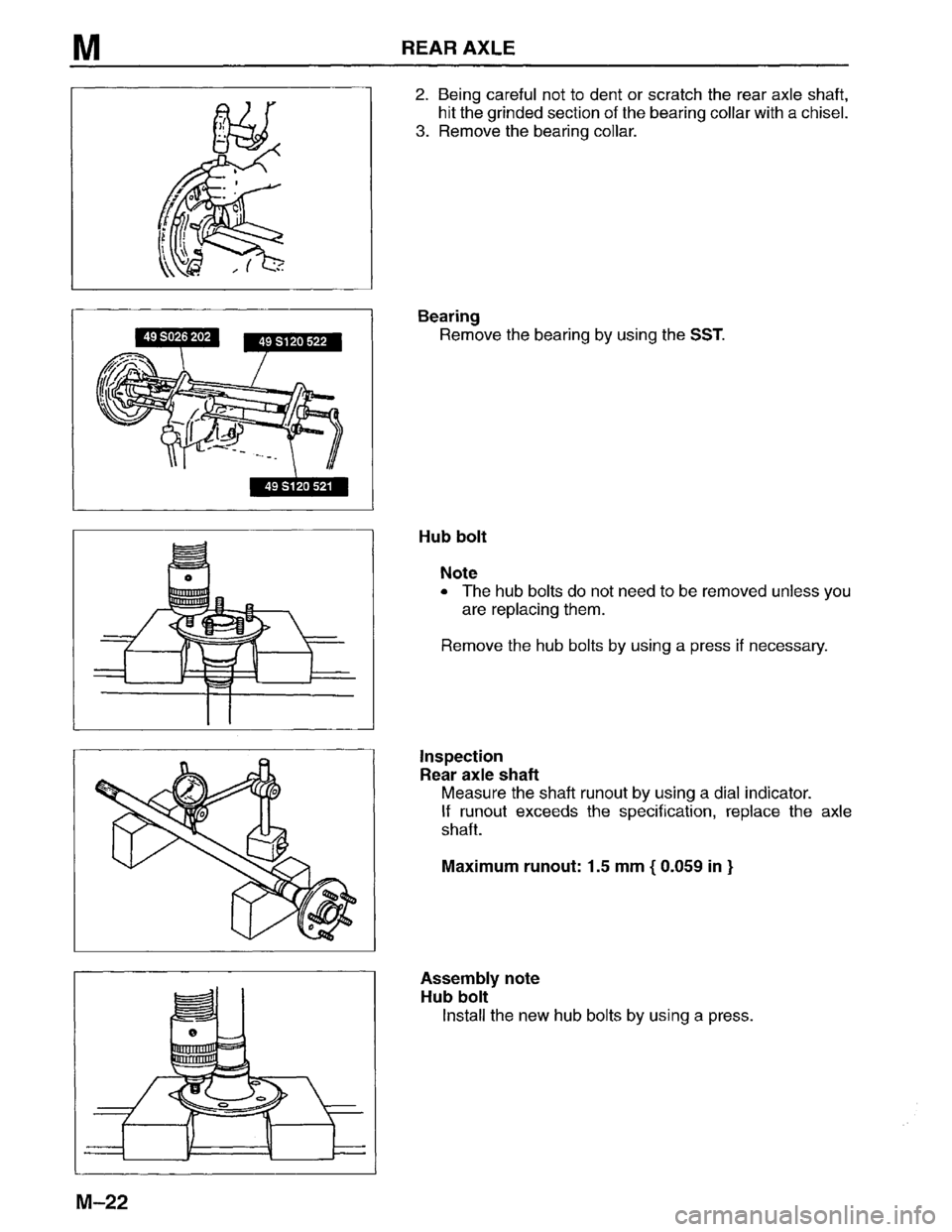 MAZDA MPV 1996  Workshop Manual 