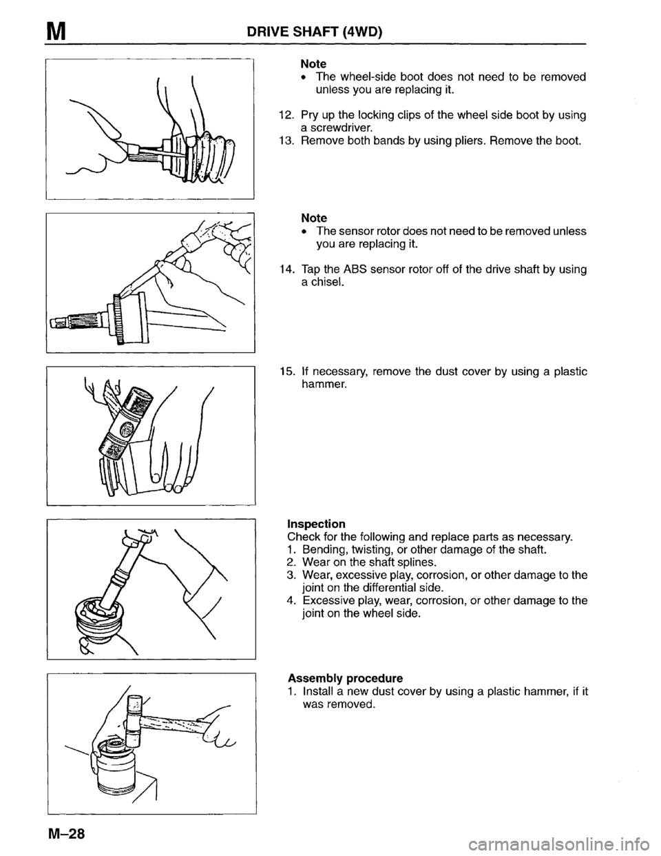 MAZDA MPV 1996  Workshop Manual 