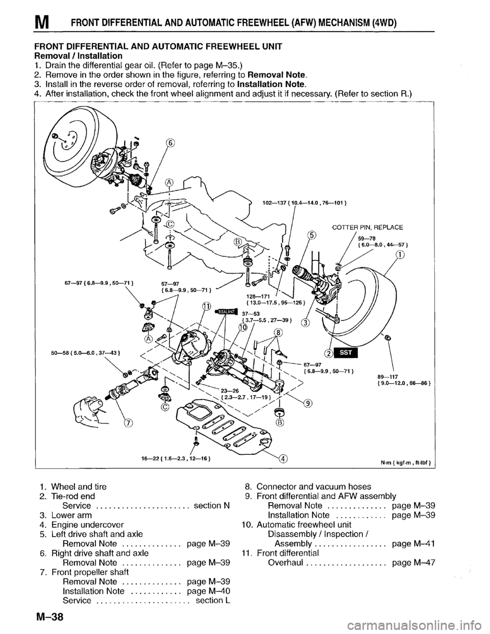 MAZDA MPV 1996  Workshop Manual 