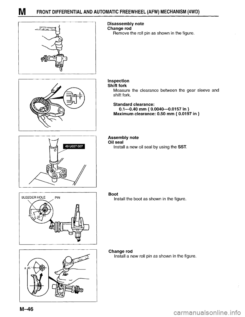 MAZDA MPV 1996  Workshop Manual 