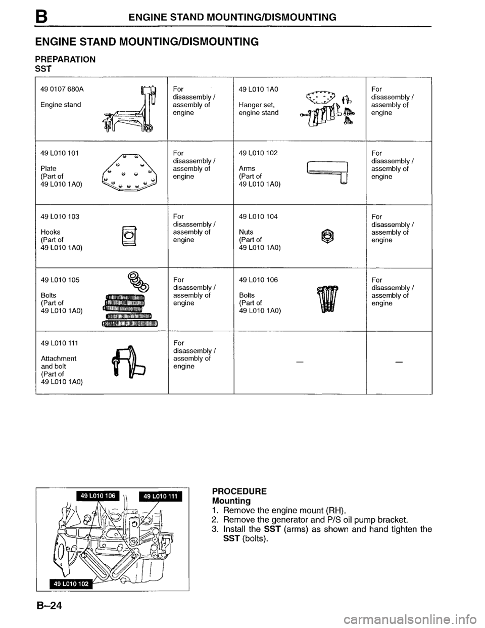 MAZDA MPV 1996  Workshop Manual 