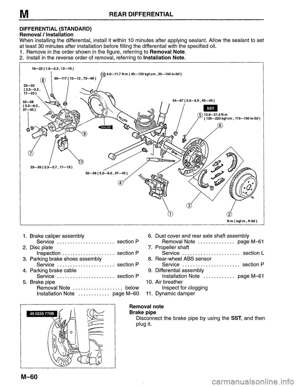 MAZDA MPV 1996  Workshop Manual 