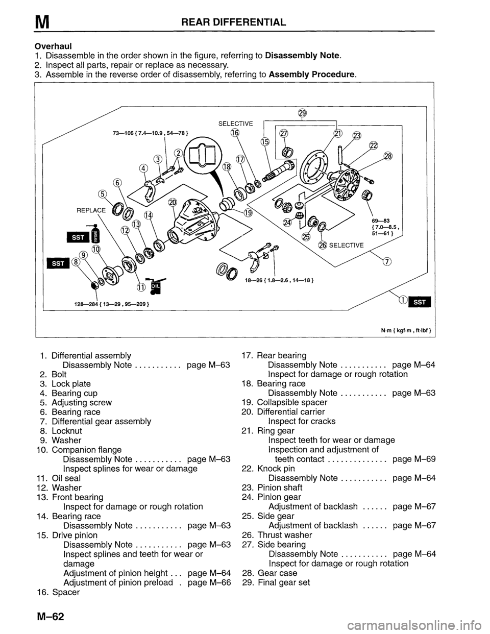 MAZDA MPV 1996  Workshop Manual 