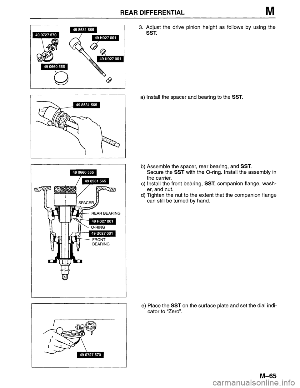 MAZDA MPV 1996  Workshop Manual 