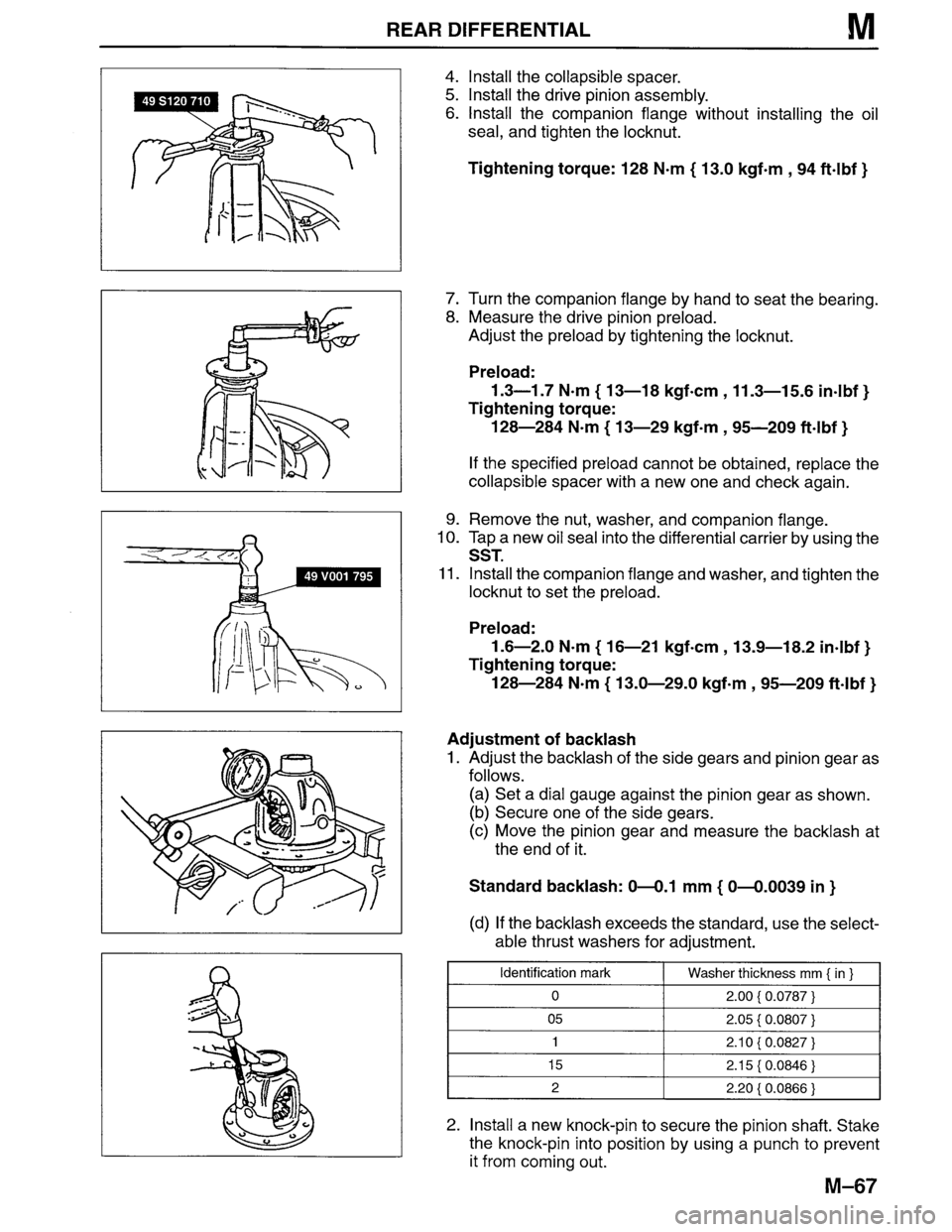 MAZDA MPV 1996  Workshop Manual 