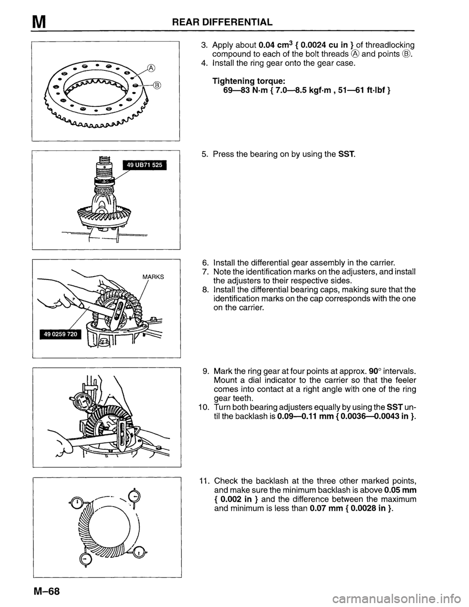 MAZDA MPV 1996  Workshop Manual 