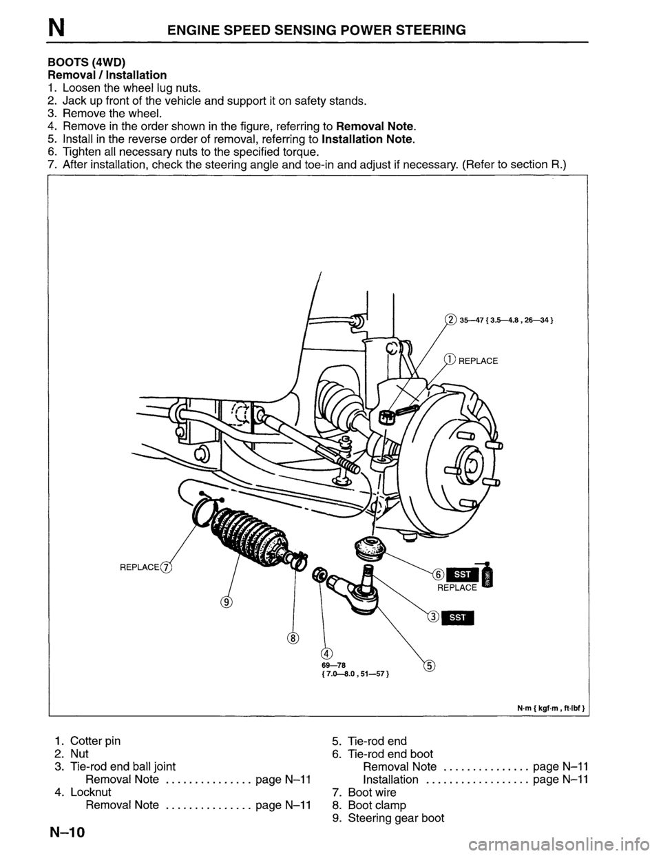MAZDA MPV 1996  Workshop Manual 