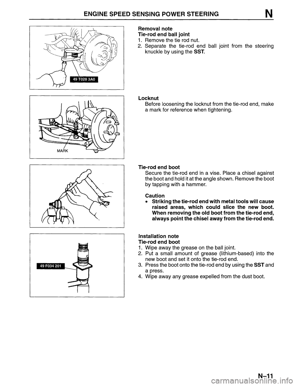 MAZDA MPV 1996  Workshop Manual 