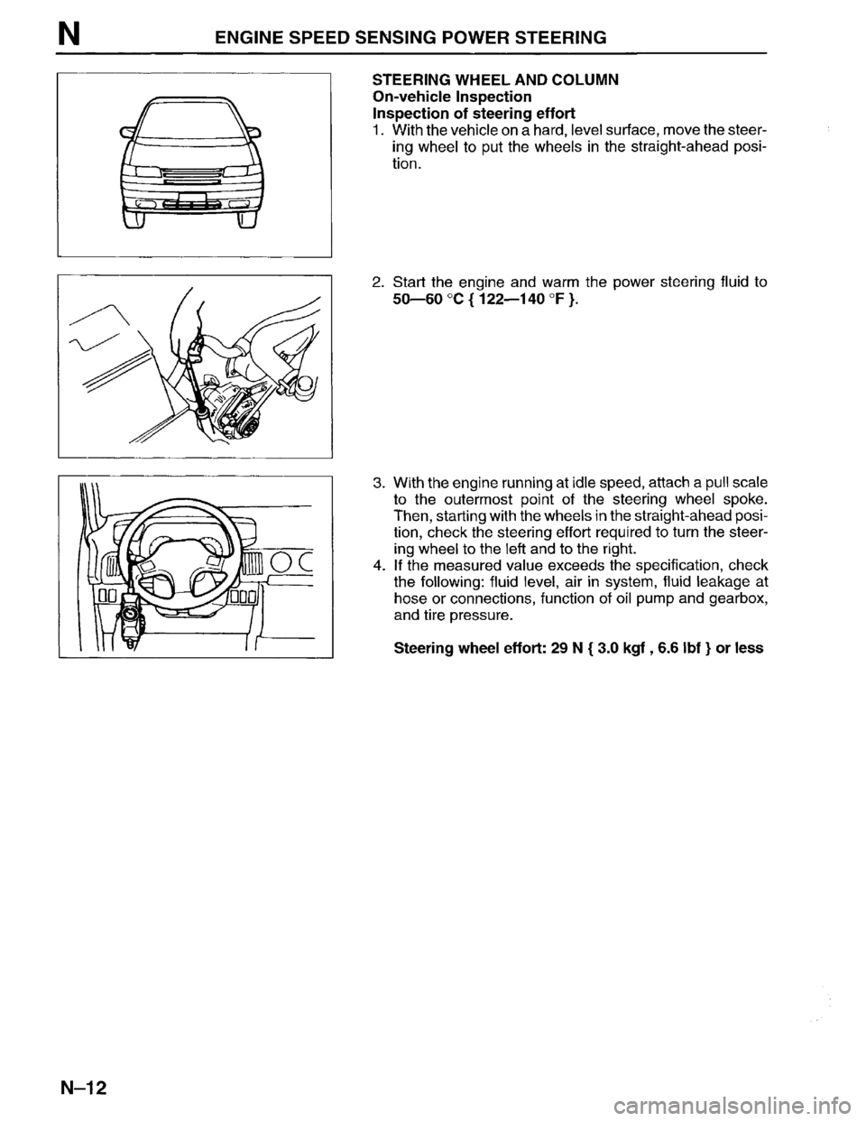 MAZDA MPV 1996  Workshop Manual 