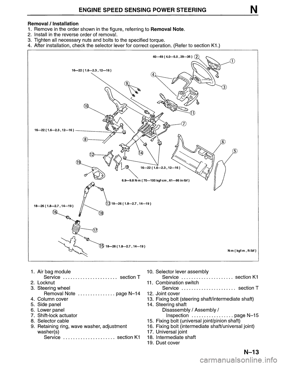 MAZDA MPV 1996  Workshop Manual 