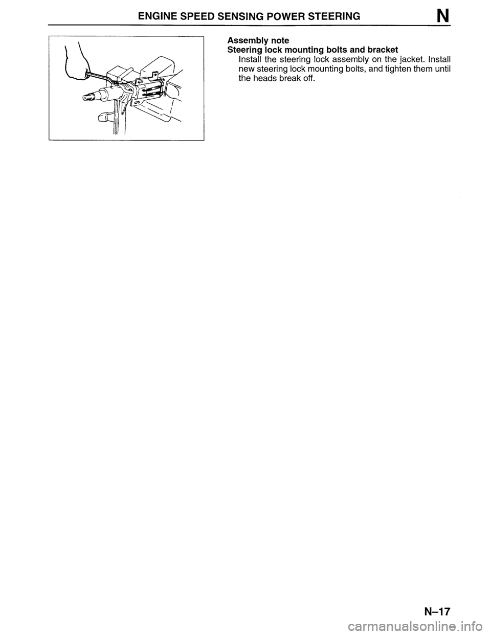 MAZDA MPV 1996  Workshop Manual 