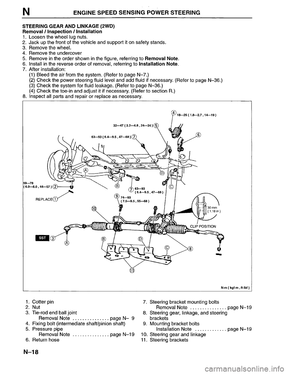 MAZDA MPV 1996  Workshop Manual 