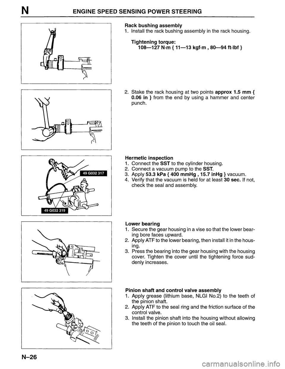 MAZDA MPV 1996  Workshop Manual 
