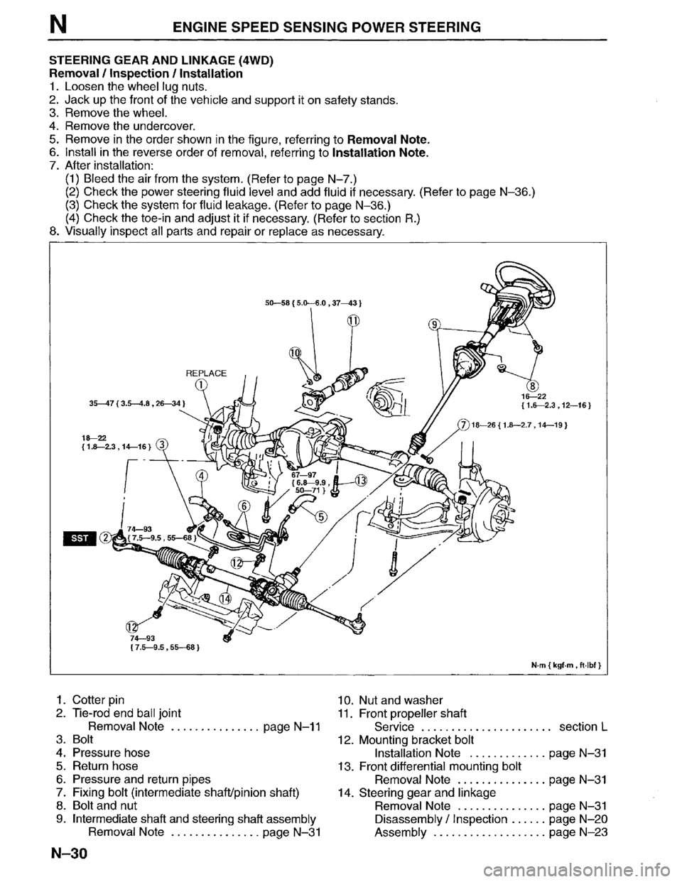 MAZDA MPV 1996  Workshop Manual 