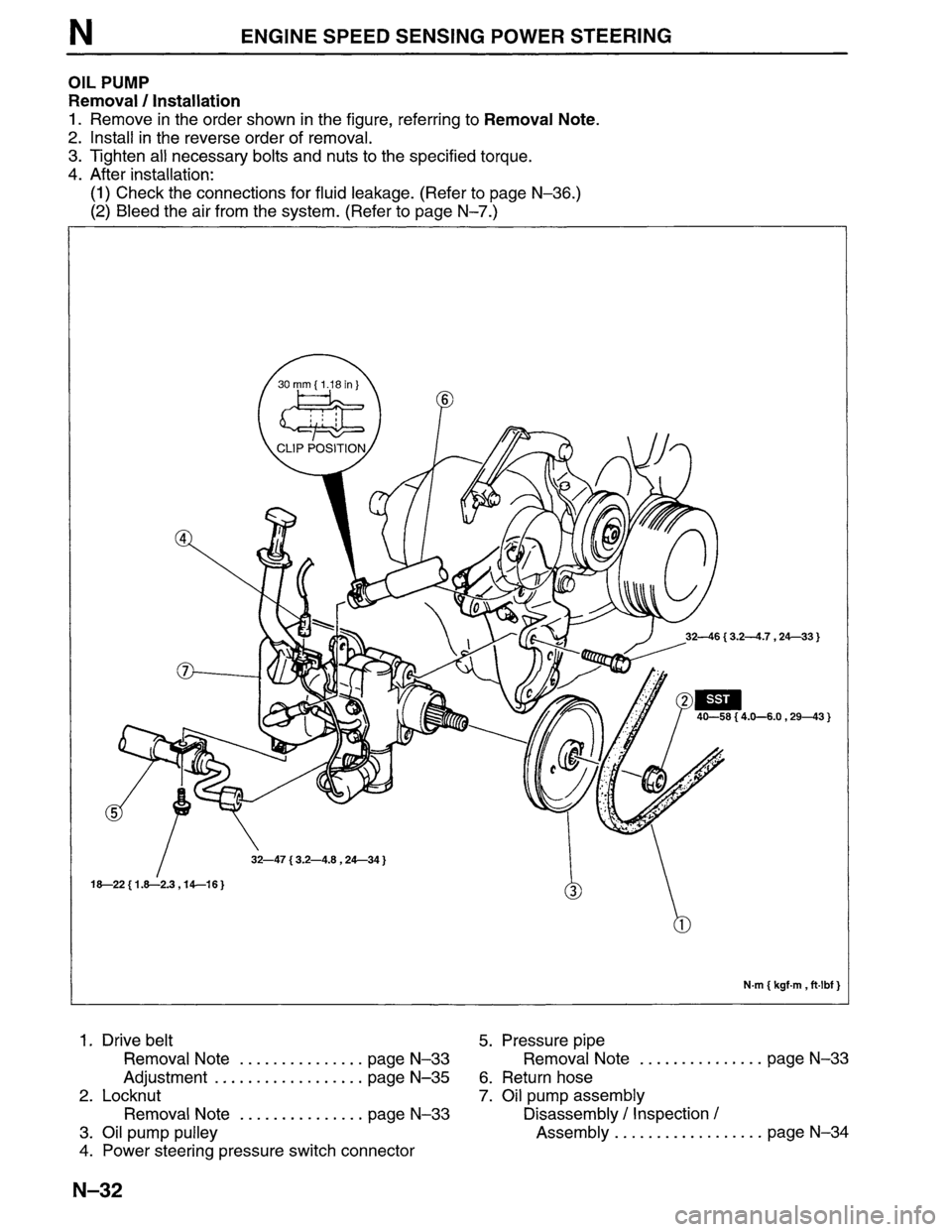 MAZDA MPV 1996  Workshop Manual 