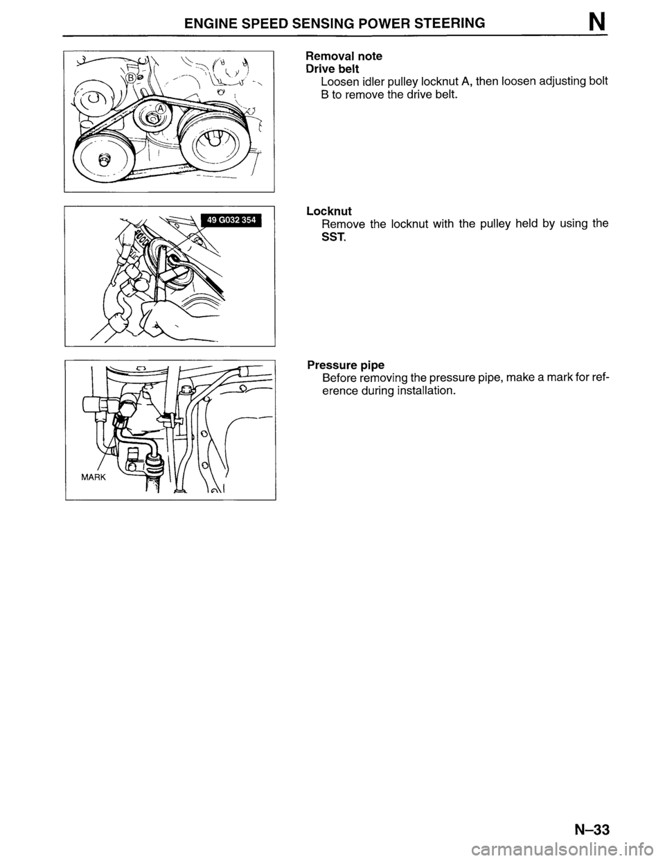 MAZDA MPV 1996  Workshop Manual 
