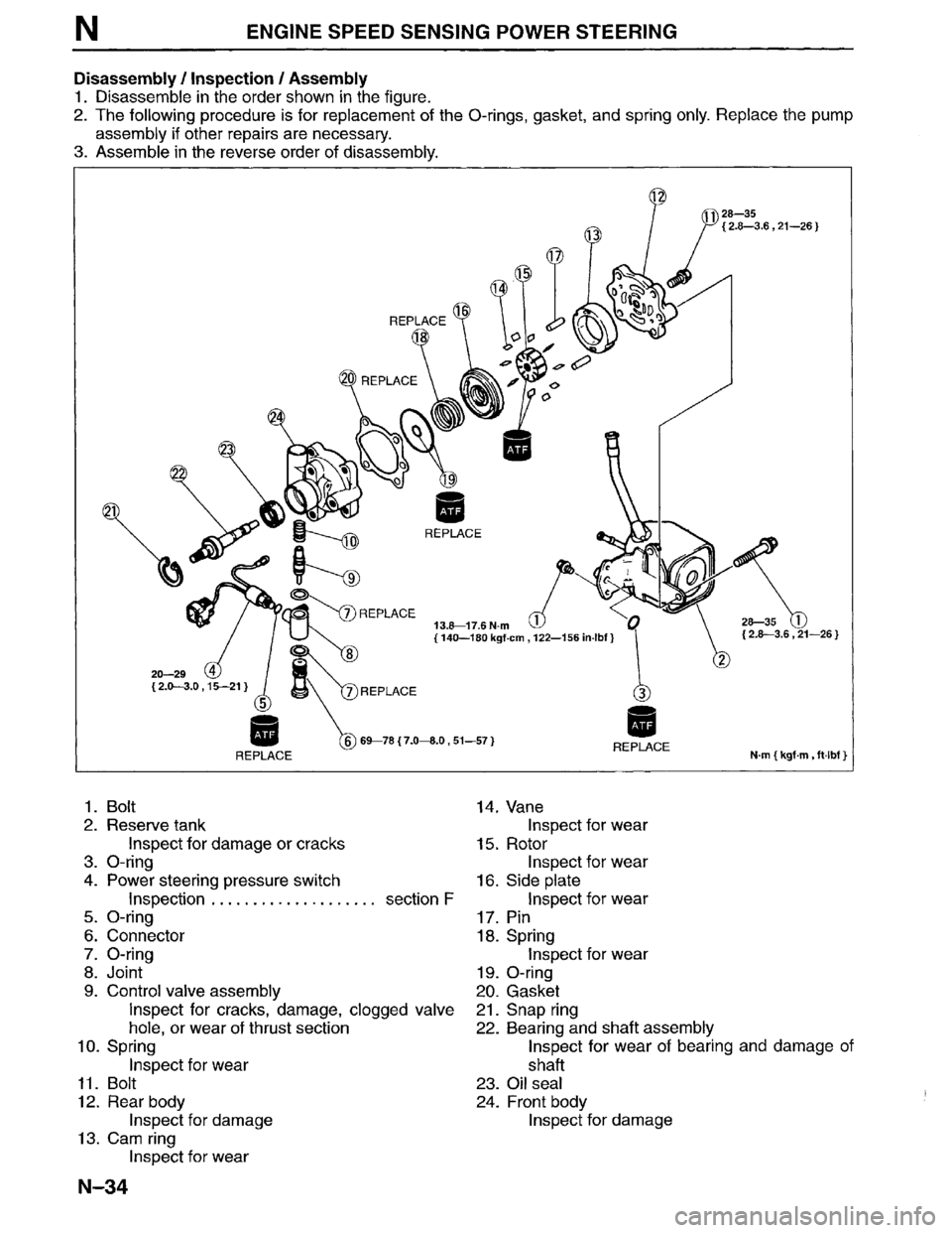 MAZDA MPV 1996  Workshop Manual 