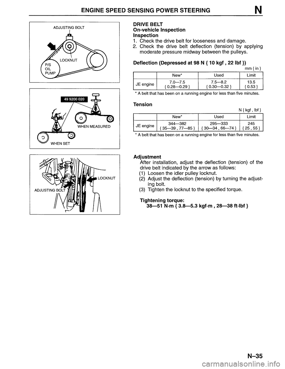 MAZDA MPV 1996  Workshop Manual 